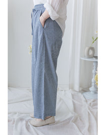 French Stripe Pants 防皺舒適透氣壓紋闊腿褲/ PT8467 (pre-order 8月25截單)