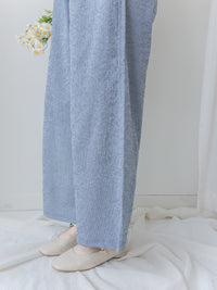 French Stripe Pants 防皺舒適透氣壓紋闊腿褲/ PT8467 (pre-order 8月25截單)