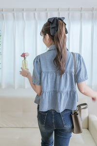 Denim Layers Top 層次牛仔短袖上衣或外套/ TP9182 (pre-order 9月7日截單)