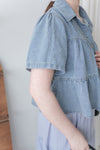 Denim Layers Top 層次牛仔短袖上衣或外套/ TP9182 (pre-order 9月7日截單)
