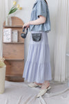 Flowing Cotton Skirt 全橡筋腰舒適飄逸傘裙/ SK8907 (pre-order white 9月7日截單)