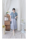 Denim Layers Top 層次牛仔短袖上衣或外套/ TP9182 (pre-order 9月7日截單)