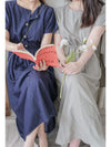 Square/Round neck Dress 簡約前後穿著修腰連身裙/ DS9983 (pre-order 9月7日截單)