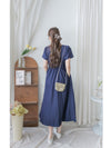 Square/Round neck Dress 簡約前後穿著修腰連身裙/ DS9983 (pre-order 9月7日截單)