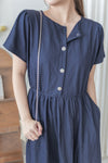 Square/Round neck Dress 簡約前後穿著修腰連身裙/ DS9983 (pre-order 9月7日截單)