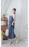 Ruffle Chest Blouse  彈性橡筋衣領傘袖上衣/ BU9117