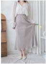 Pleated Shiny fishtail skirt 微光澤飄逸魚尾細褶長裙/ SK8908 (pre-order 9月7日截單)