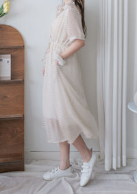 Rhombus Dress  菱形印花雪紡隨性口袋連身裙/ DS9987 (pre-order 9月7日截單)