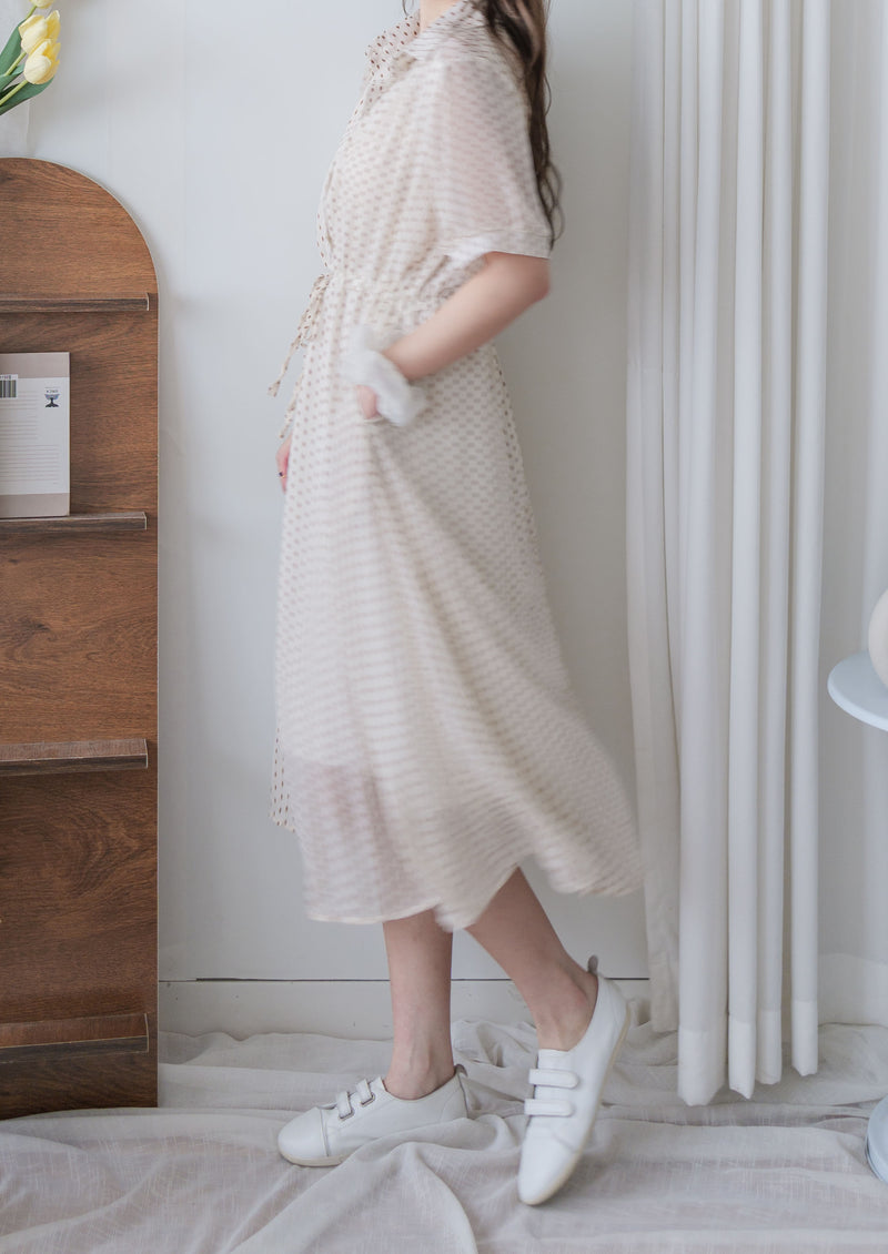 Rhombus Dress  菱形印花雪紡隨性口袋連身裙/ DS9987 (pre-order 9月7日截單)