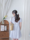 French Stripe Dress 法式條紋束領口連身裙/ DS9978