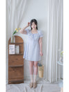 French Stripe Dress 法式條紋束領口連身裙/ DS9978