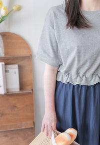 Ruffle Waist Dress 彈性橡筋Ruffle腰線拼接連身裙/ DS9986