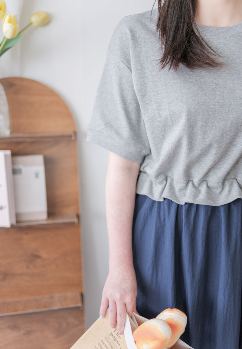 Ruffle Waist Dress 彈性橡筋Ruffle腰線拼接連身裙/ DS9986