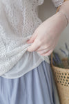 Lace Blouse 通花蕾絲連裡布上衣/ DS9921 (售完即止）