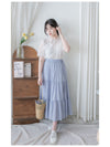 Flowing Cotton Skirt 全橡筋腰舒適飄逸傘裙/ SK8907 (pre-order white 9月7日截單)