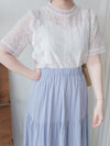 Lace Blouse 通花蕾絲連裡布上衣/ DS9921 (售完即止）