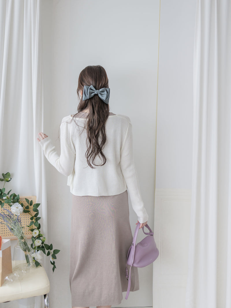 Embroidered Love Cardigan 金屬字母針織開衫或上衣/ TP9184