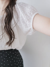 Ribbon Collar Top 百搭蝴蝶顯鎖骨大圓領上衣/ TP9181