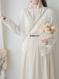 Airy Crochet Cardigan 輕織鏤空線衫/ TP9185