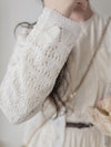 Airy Crochet Cardigan 輕織鏤空線衫/ TP9185