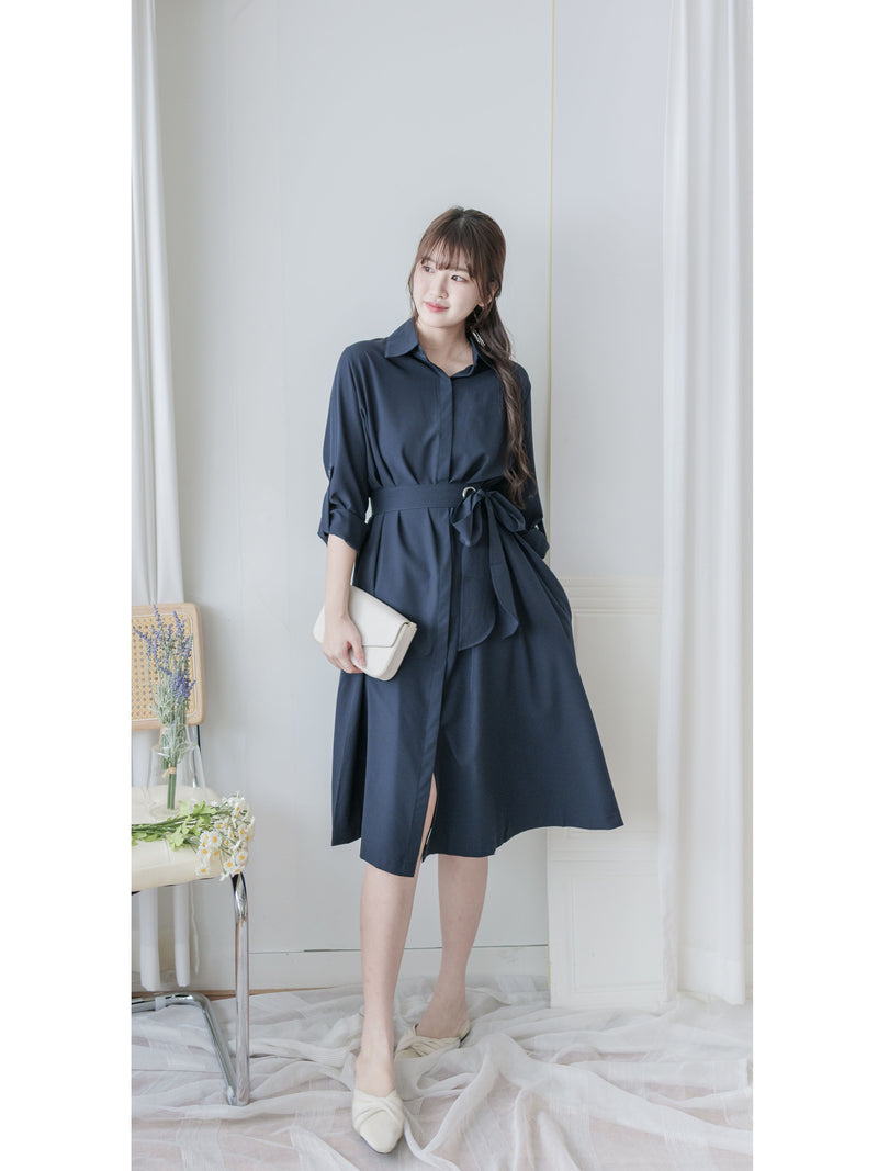 Trench Dress & Outer 風衣設計側蝴蝶設計口袋連身裙或外套/ DS9992
