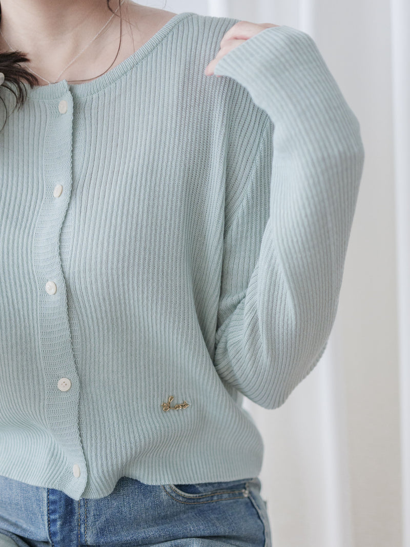Embroidered Love Cardigan 金屬字母針織開衫或上衣/ TP9184