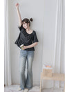 Vintage Flare Jeans 輕復古洗水喇叭牛仔褲/ PT8470