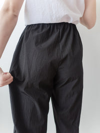 （CP值$239夏日顯瘦闊褲) 百搭全橡筋口袋直闊腳褲, Pants/ PT8431