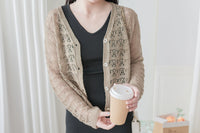 Airy Crochet Cardigan 輕織鏤空線衫/ TP9185