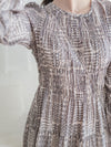 Geometric Dress 幾何民族印花顯瘦橡筋衣身連身裙/ DS9988