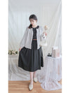 Bubble Sleeve Shirt 仿恤衫直條紋泡泡袖上衣/ BU9118