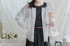 Bubble Sleeve Shirt 仿恤衫直條紋泡泡袖上衣/ BU9118