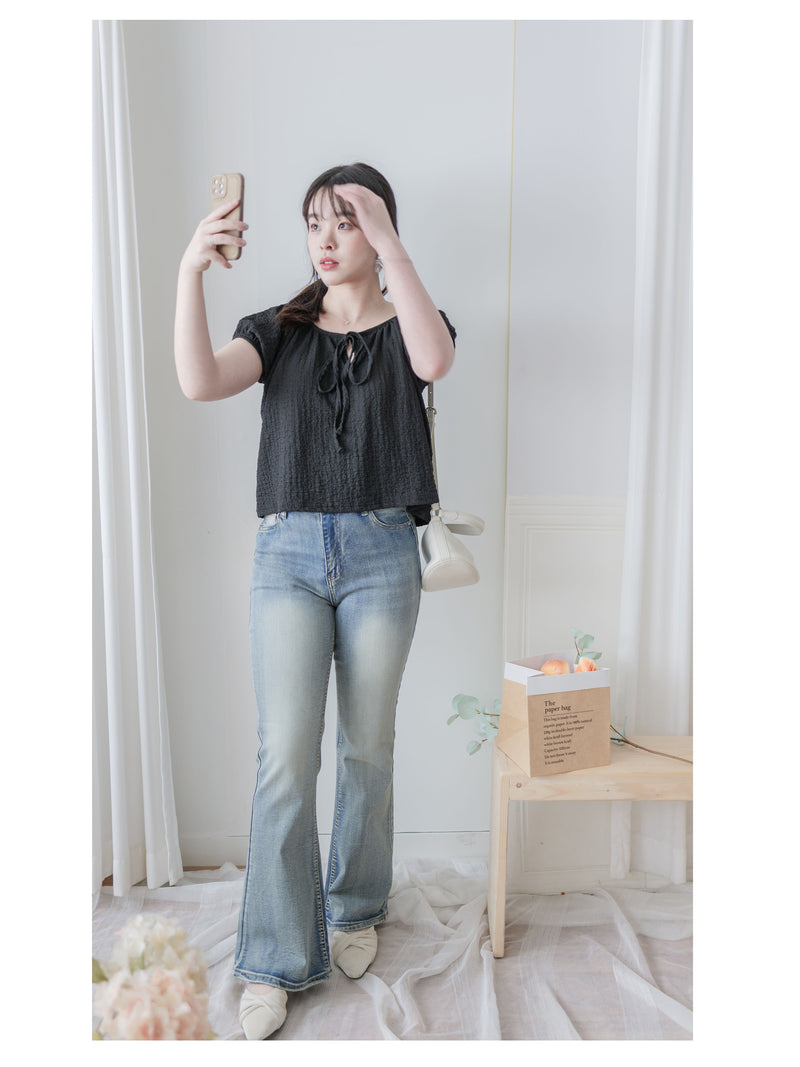Vintage Flare Jeans 輕復古洗水喇叭牛仔褲/ PT8470