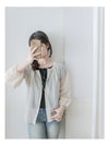 Bubble Sleeve Shirt 仿恤衫直條紋泡泡袖上衣/ BU9118