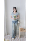 Lace Collar Top 顯瘦修身彈性蕾絲圓方領上衣/ TP9183