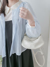 Bubble Sleeve Shirt 仿恤衫直條紋泡泡袖上衣/ BU9118