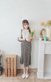 Back Pleated 後車褶飄飄浪漫文字 ,Tee/ BU9045 （beige sold out)