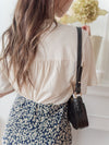 Back Pleated 後車褶飄飄浪漫文字 ,Tee/ BU9045 （beige sold out)