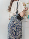 Back Pleated 後車褶飄飄浪漫文字 ,Tee/ BU9045 （beige sold out)