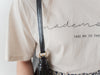 Back Pleated 後車褶飄飄浪漫文字 ,Tee/ BU9045 （beige sold out)
