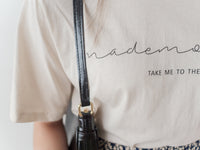 Back Pleated 後車褶飄飄浪漫文字 ,Tee/ BU9045 （beige sold out)