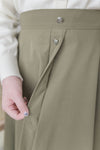 Button Skirt 裝飾鈕扣左右口袋傘裙/ SK8909（pre-order 10月9截單)