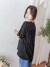 Back Pleated 後車褶飄飄浪漫文字 ,Tee/ BU9045 （beige sold out)