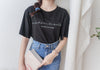 Back Pleated 後車褶飄飄浪漫文字 ,Tee/ BU9045 （beige sold out)