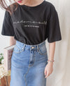 Back Pleated 後車褶飄飄浪漫文字 ,Tee/ BU9045 （beige sold out)