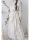 Heart Pleated Dress 側束腰愛心印花腰下百褶連衣裙/ DS9999 (pre-order navy 10月9截單)
