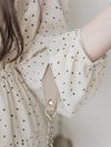 Heart Pleated Dress 側束腰愛心印花腰下百褶連衣裙/ DS9999 (pre-order navy 10月9截單)