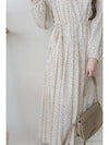 Heart Pleated Dress 側束腰愛心印花腰下百褶連衣裙/ DS9999 (pre-order navy 10月9截單)