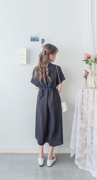 [ 限時重開訂購🕣 ] Casual Elegant 防皺舒適棉質軟領口恤衫連身裙, Dress/ DS9609