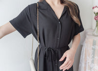 [ 限時重開訂購🕣 ] Casual Elegant 防皺舒適棉質軟領口恤衫連身裙, Dress/ DS9609